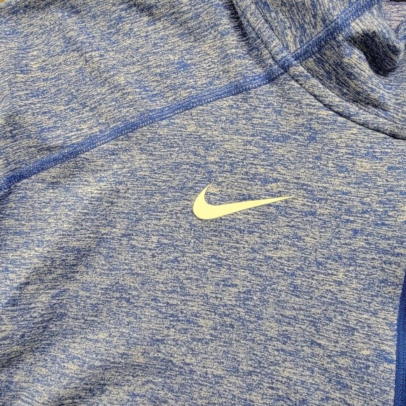 Nike Element Running Long Sleeve Half Zip Pullover Men's Large Blue Thumbholes - Picture 7 of 11